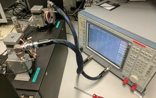 network analyzer and commercial power combiner (used in trunk networks before) after being modified for 70cm ham band